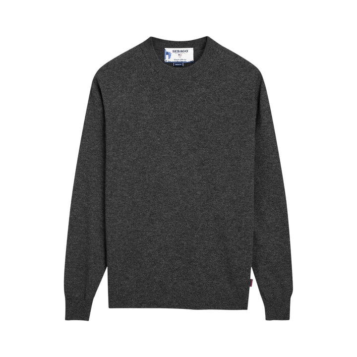 COL ROULE EN LAINE GRISE