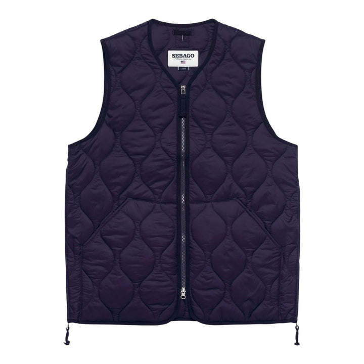 GILET  MATELASSÉ BLEU