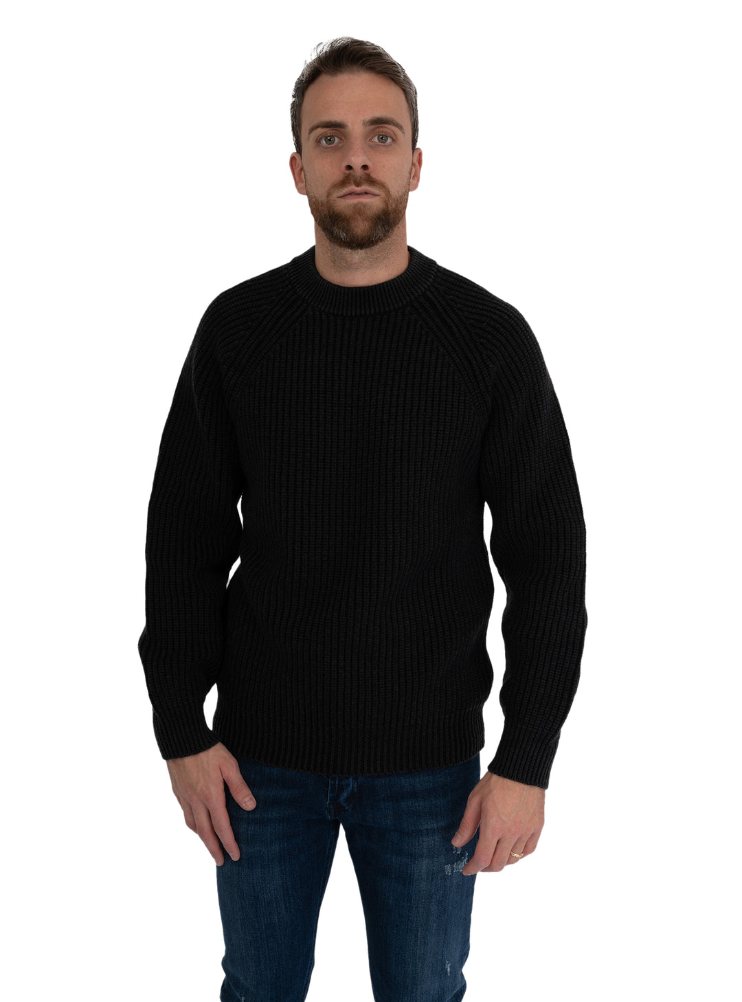 image-1-cercle-1901-paricollo-laine-vierge-côte-anglaise-noir-bonneterie-cn4618-paric-côte-anglaise-noir