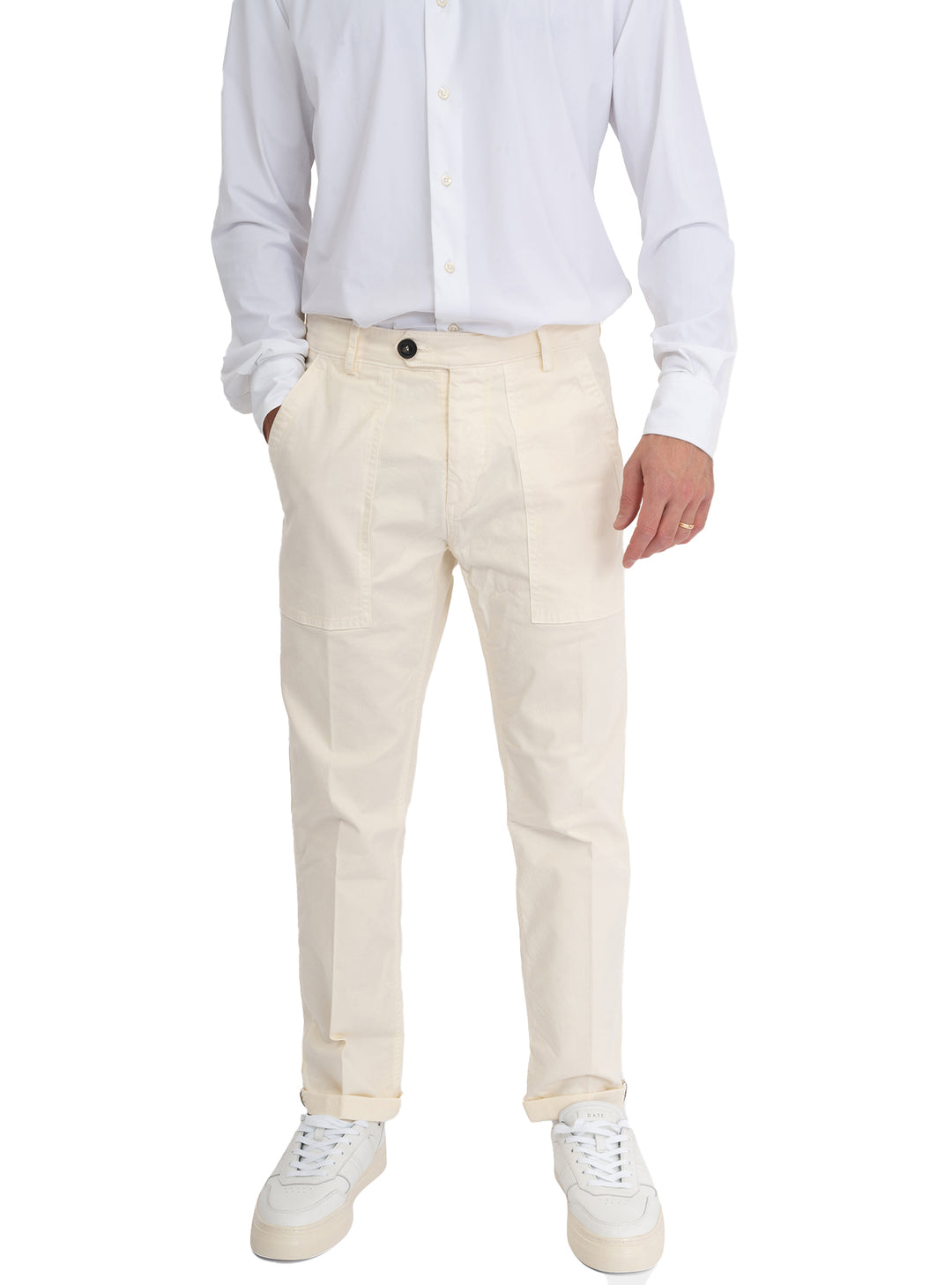 image-1-clark-pantalon-à-poches-épaulettes-ivoire-pantalon-wayne-t091-ivoire
