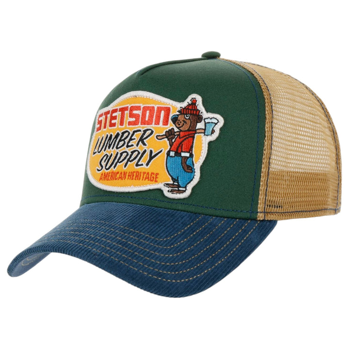 image-1-stetson-casquette-trucker-lumber-supply-vert-bleu-chapeaux-7761130-verdeblu