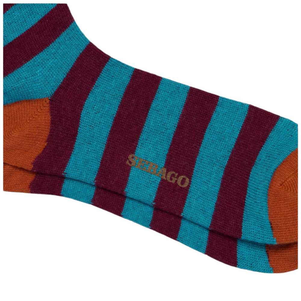 image-2-sebago-chaussettes-rayées-laine-cachemire-turquoise-bord-orange-chaussettes-73128nw-solon-rigal-t-b-a-