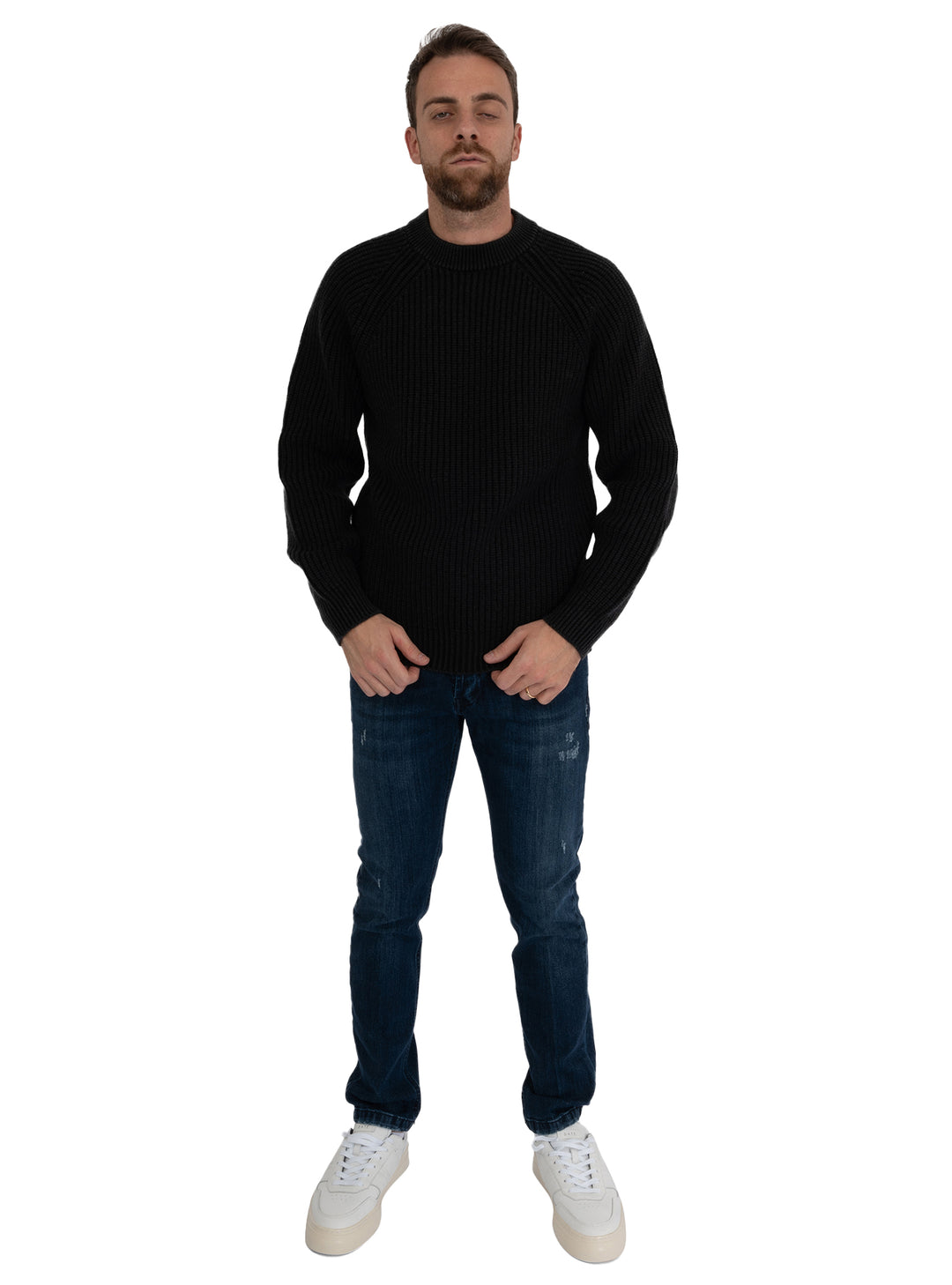 image-3-circolo-1901-paricollo-laine-vierge-côte-anglaise-noir-bonneterie-cn4618-paric-côte-anglaise-noir