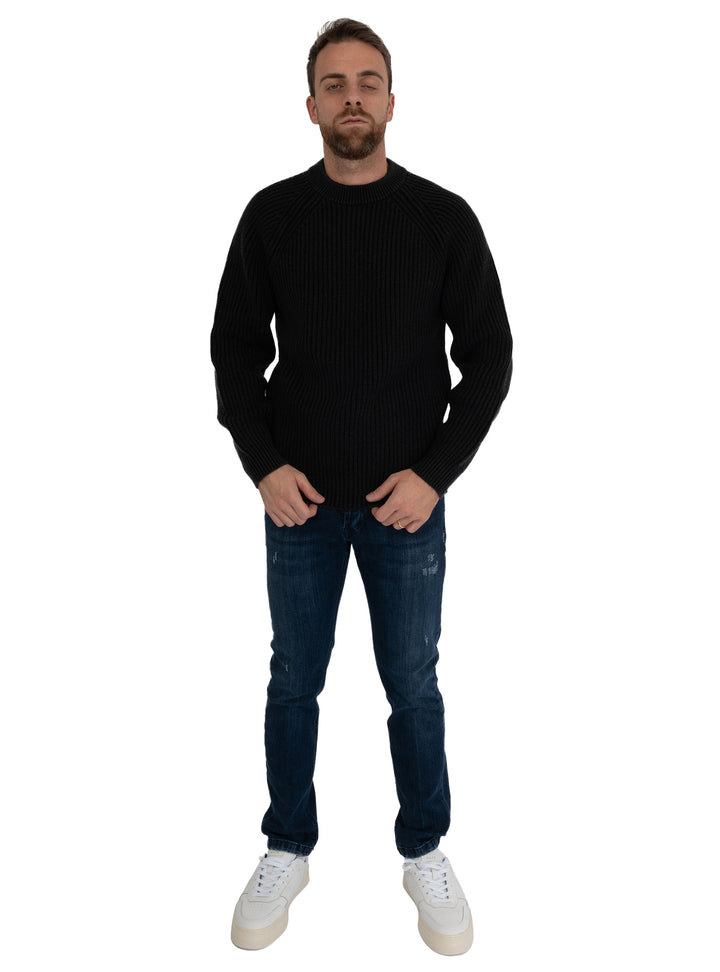 image-3-circolo-1901-paricollo-laine-vierge-côte-anglaise-noir-bonneterie-cn4618-paric-côte-anglaise-noir