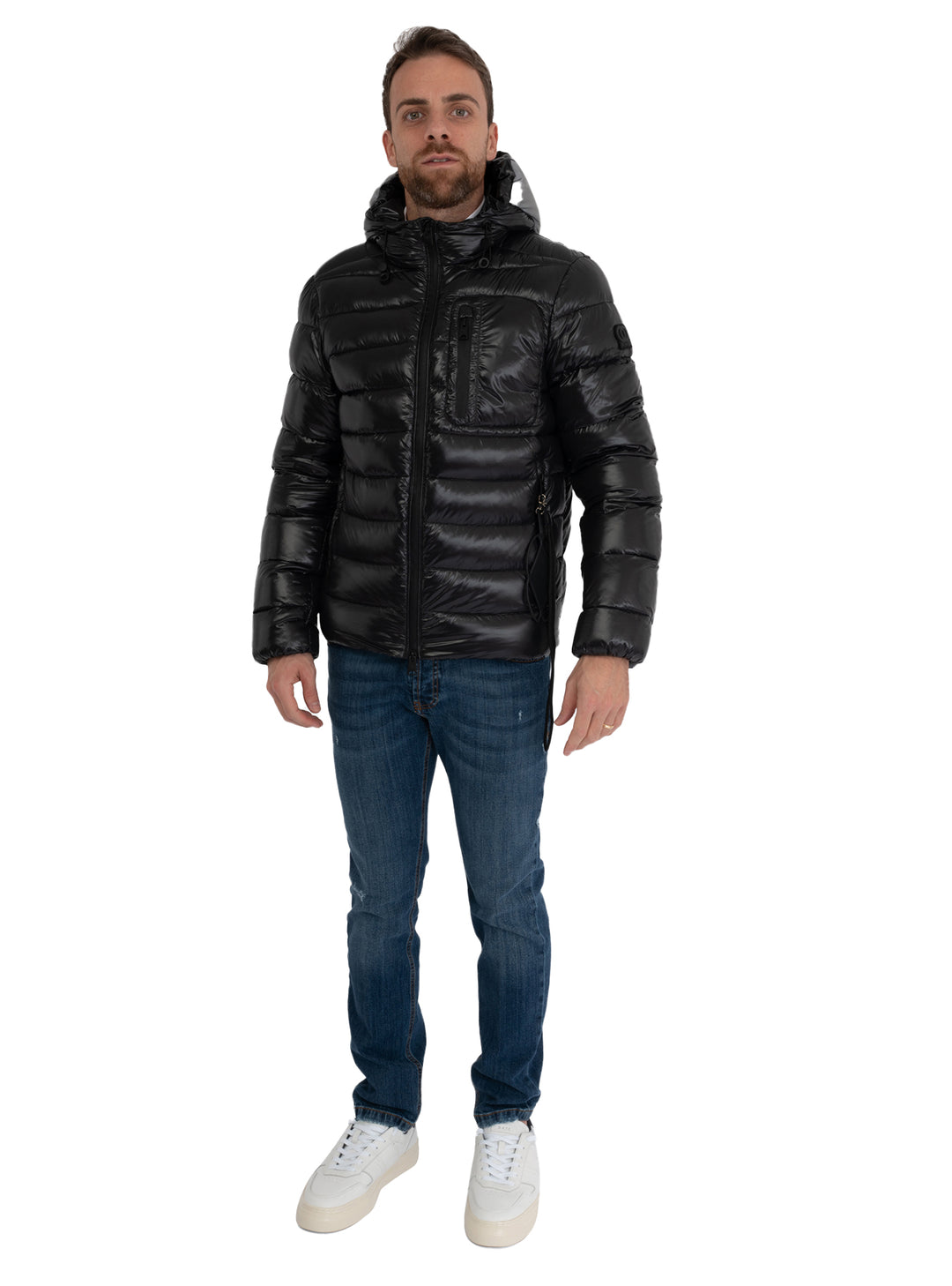 image-5-oosy-doudoune-à-capuche-noire-veste-sy74406-doudoune-skat-noire