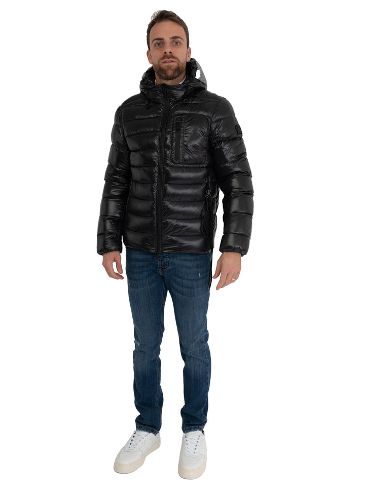 image-5-oosy-doudoune-à-capuche-noire-veste-sy74406-doudoune-skat-noire