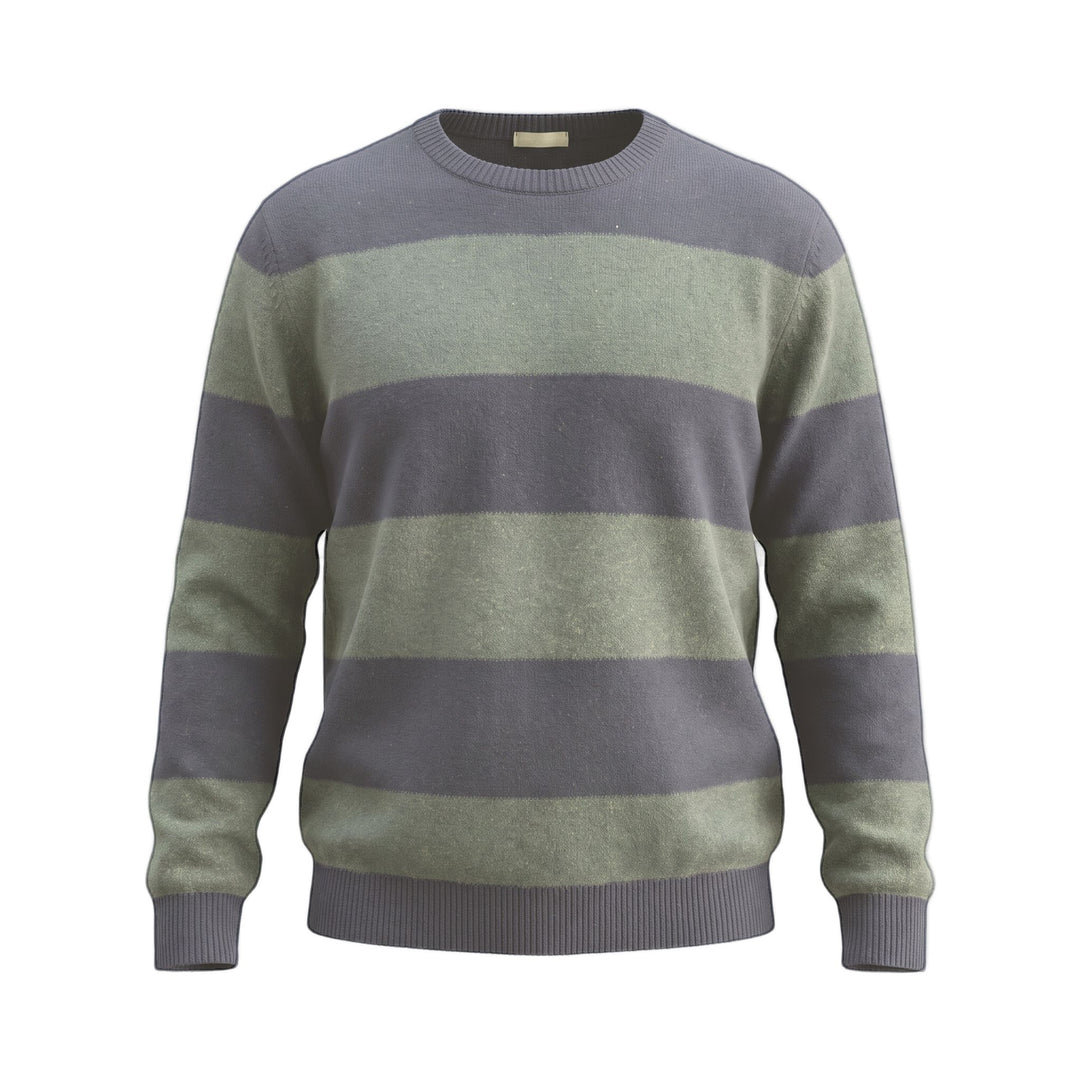 Maglia Girocollo Rugby Blu/Verde Scuro In The Box, vista frontale