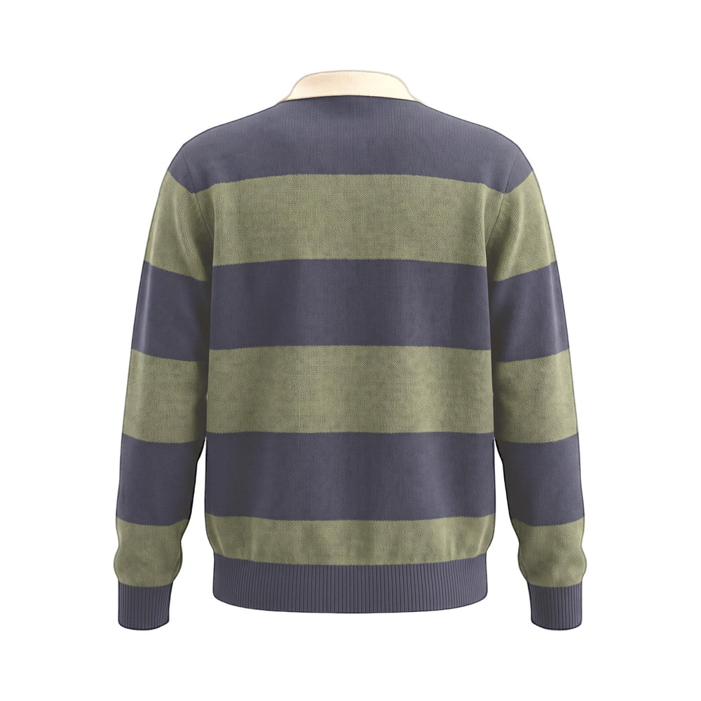 Maglia Polo Rugby Blu/Verde Scuro In The Box, vista posteriore