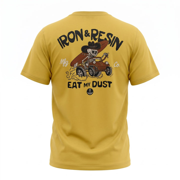 Iron and Resin EAT MY DUST POCKET TEE GOLD Giallo - foto 1