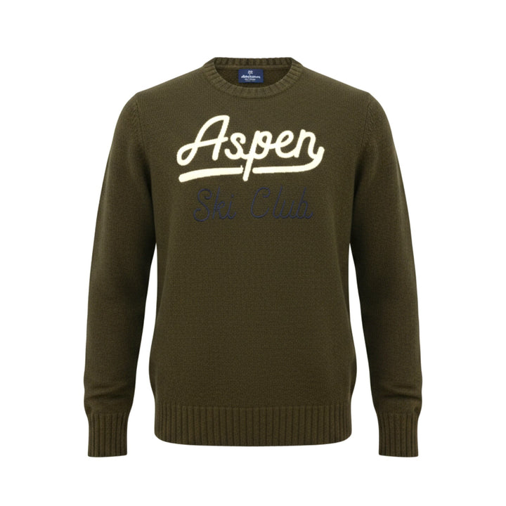 COLLIER ASPEN VERT BRODÉ