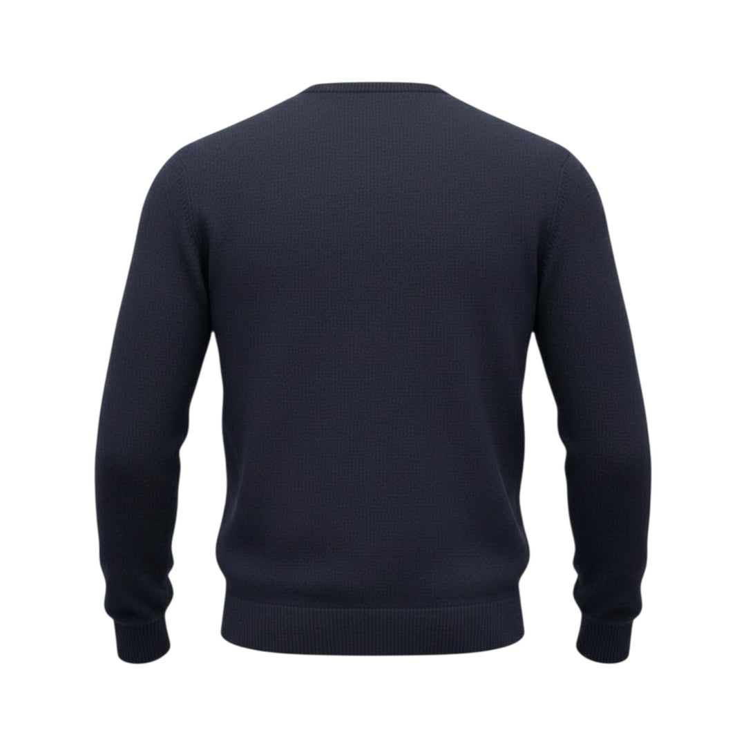 Col roulé en cachemire mélangé bleu