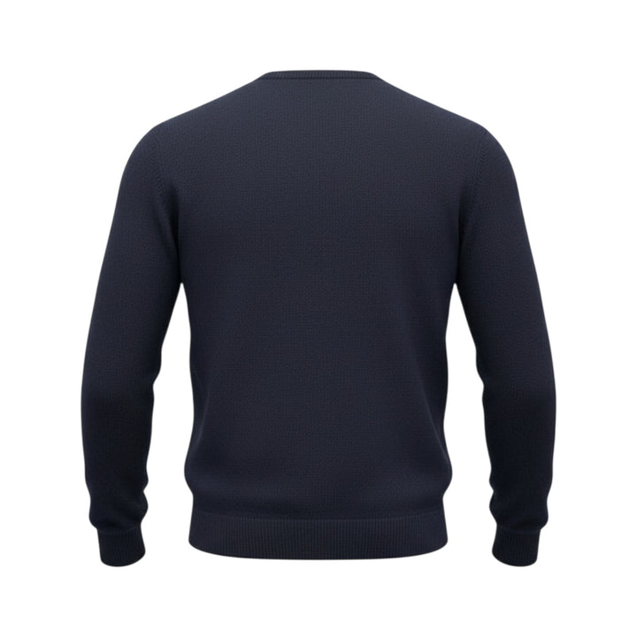 Col roulé en cachemire mélangé bleu