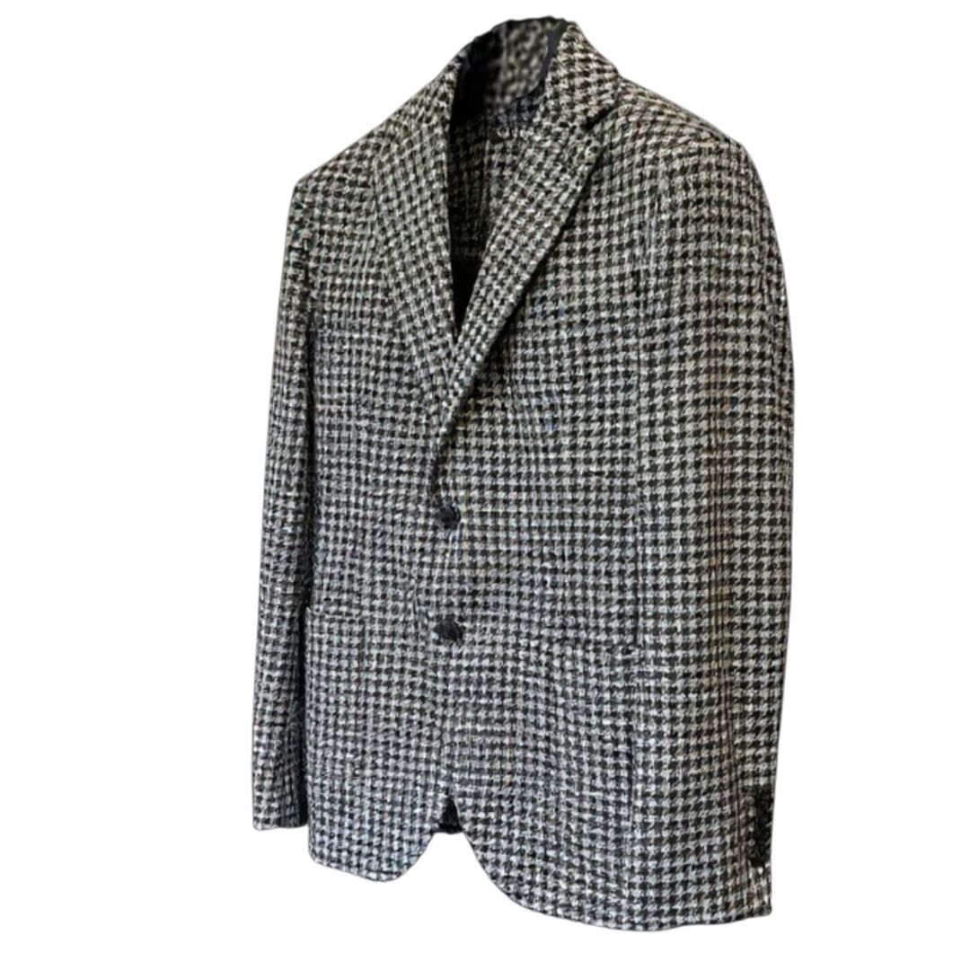 BLAZER PIED-DE-POULE NOIR ET BLANC
