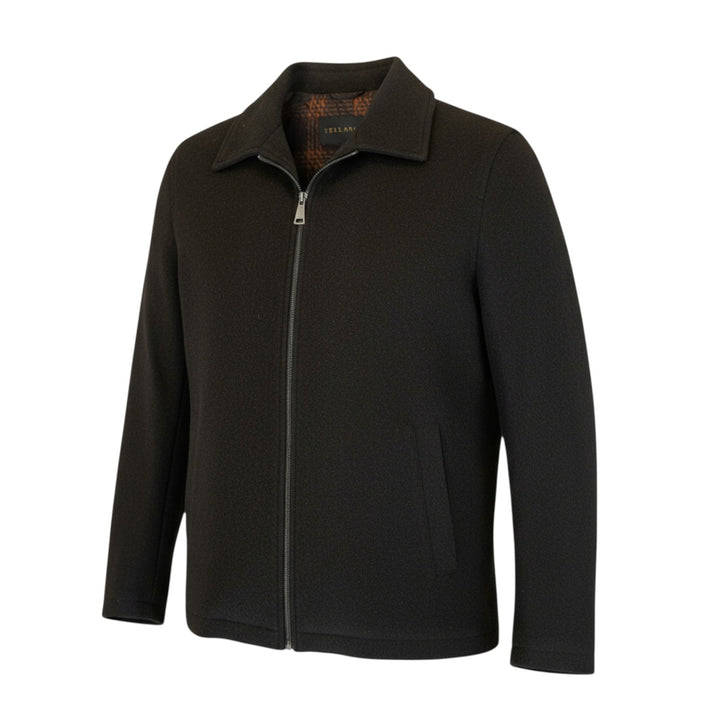 VESTE AVEC ZIP MARRON