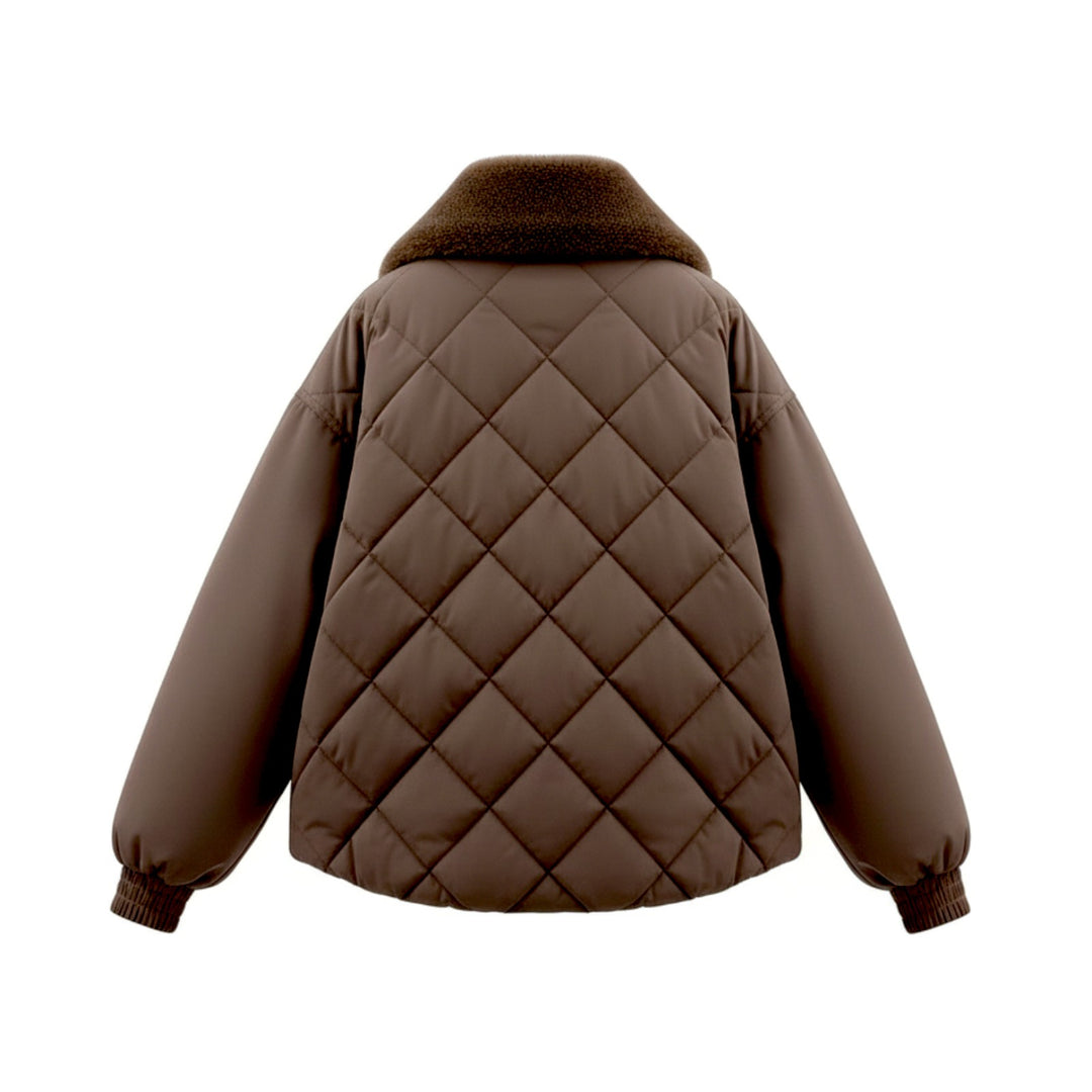 Veste matelassée courte SENIOR MARRON