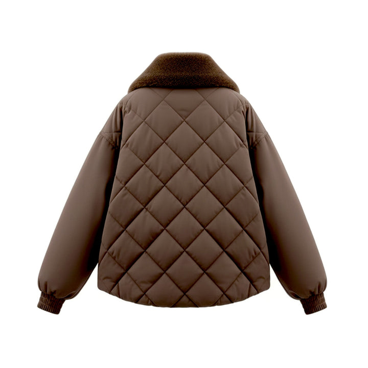 Veste matelassée courte SENIOR MARRON