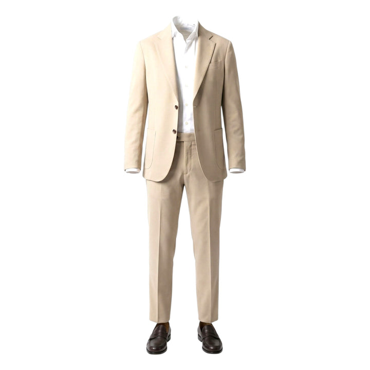 Costume Nid d'Abeille Comfort Fit Beige