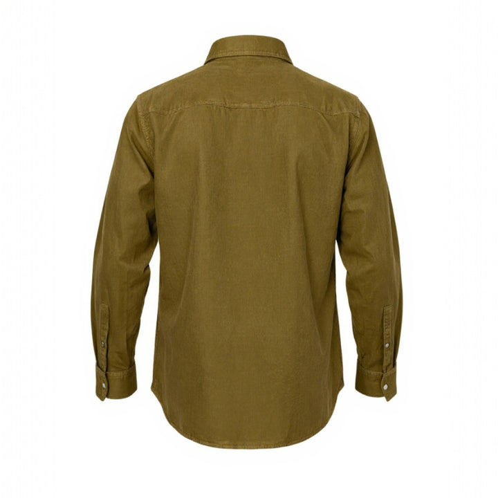 CHEMISE EN VELOURS WESTERN FLAGSTAFF COGNAC