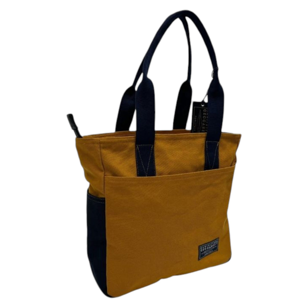 SAC TOTE BICOLORE SPICE/BLEU MARINE