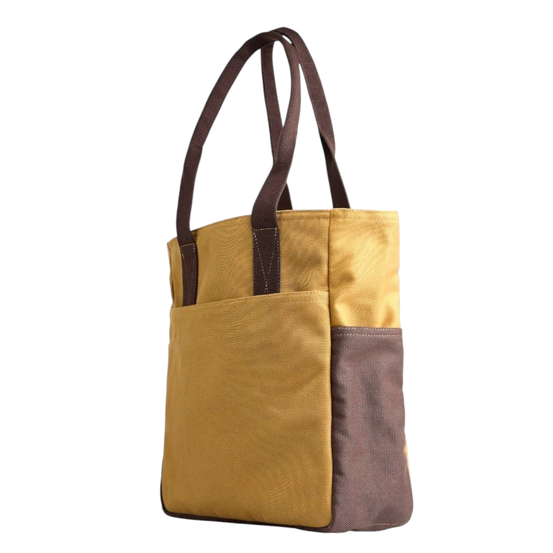 SAC CABAS BICOLORE SABLE/MARRON