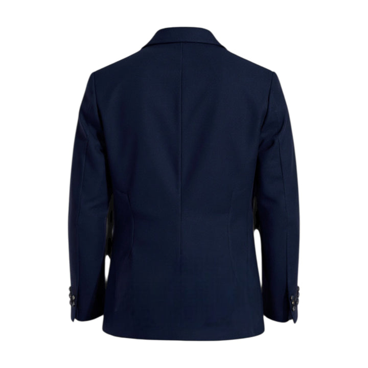 BLAZER EN LAINE VIERGE ET CACHEMIRE BLEU