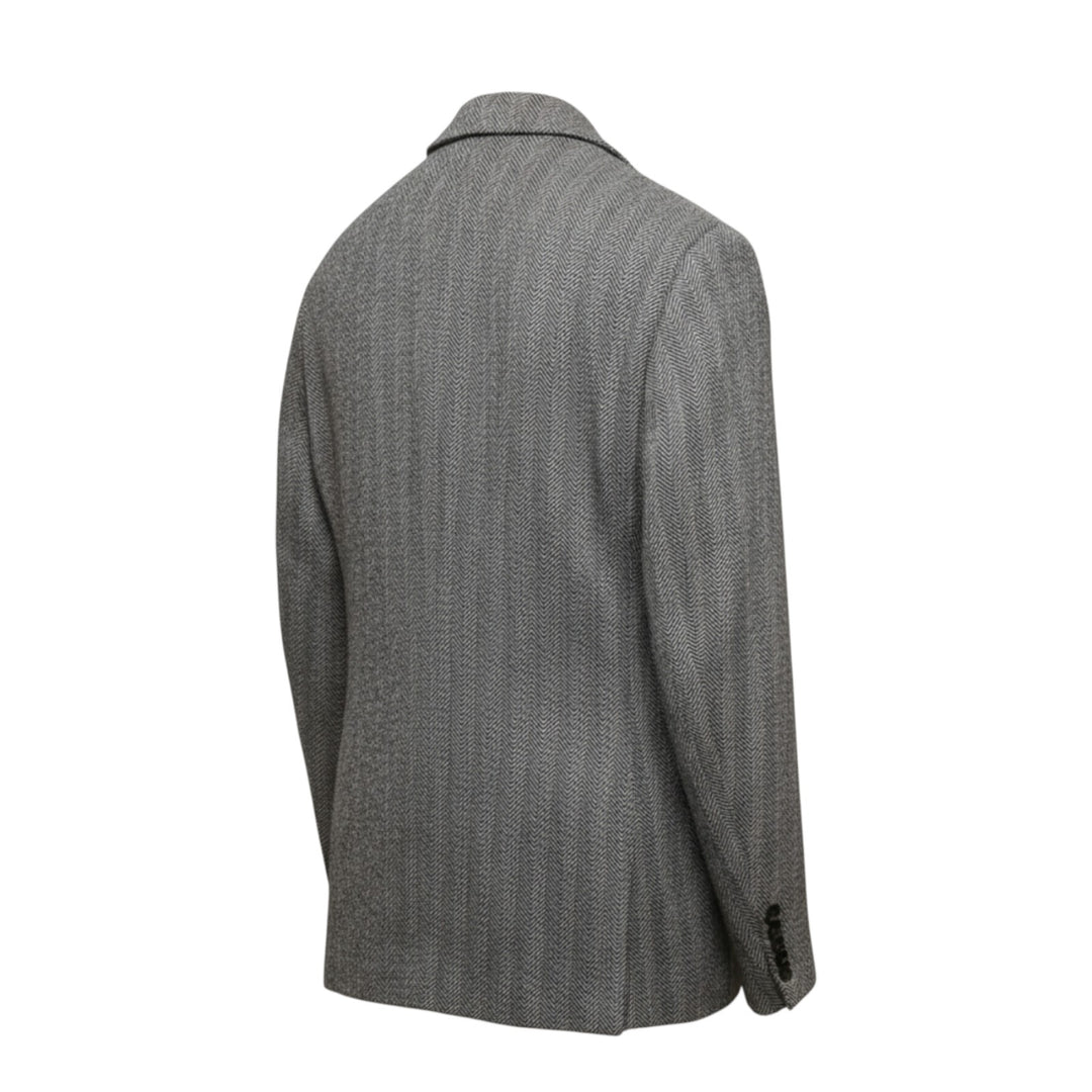 BLAZER EN LAINE BLEU MARINE