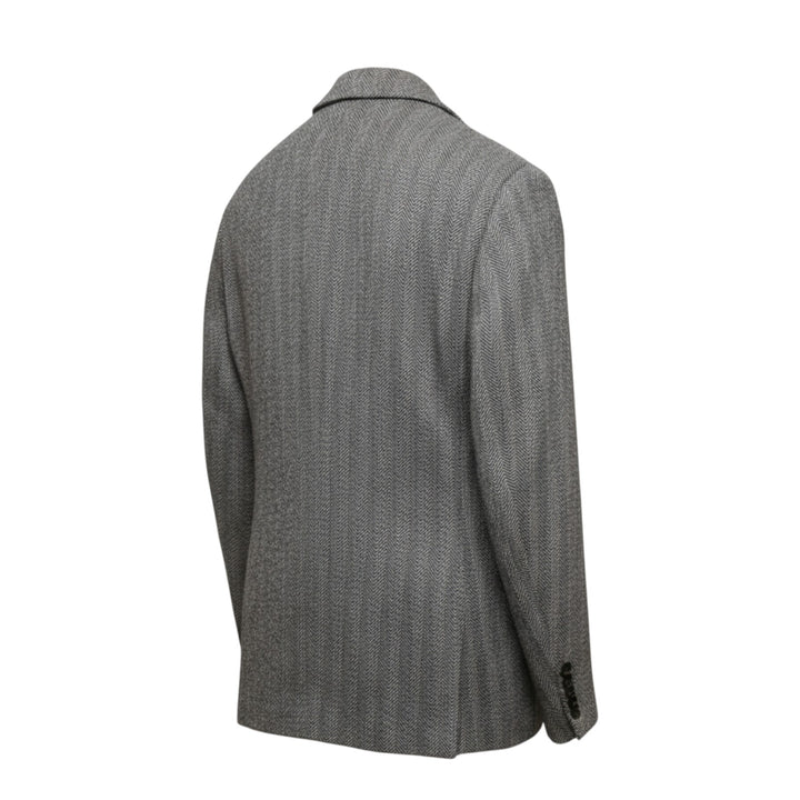 BLAZER EN LAINE BLEU MARINE