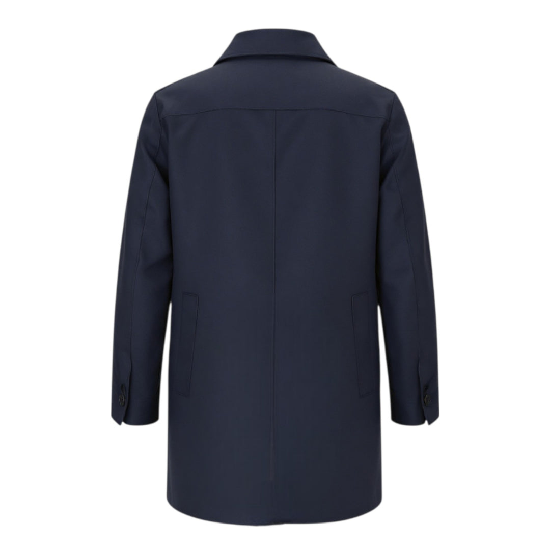 TRENCH TECHNIQUE EN MOUSSELINE BLEU