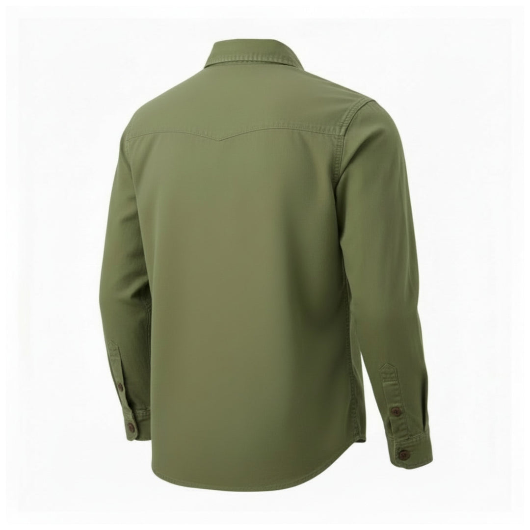 CHEMISE GUIDE EN GABARDINE ALASKA VERTE