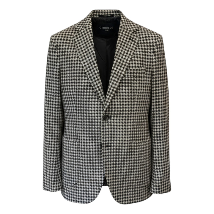 BLAZER PIED-DE-POULE NOIR ET BLANC