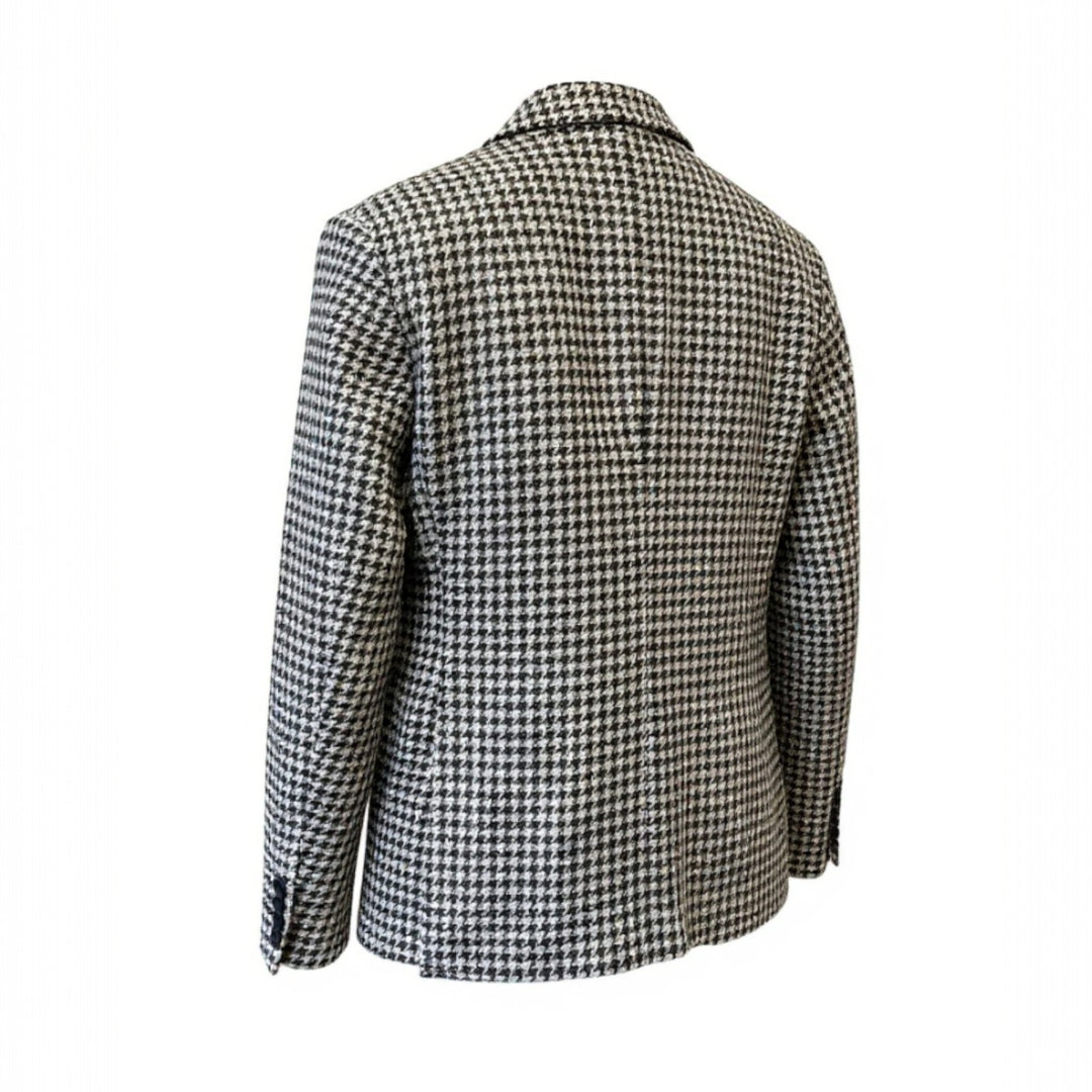 BLAZER PIED-DE-POULE NOIR ET BLANC