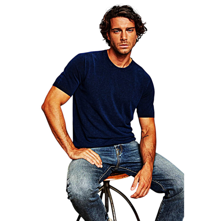 PULL À COL ROND M/M RASATA DEEP BLUE