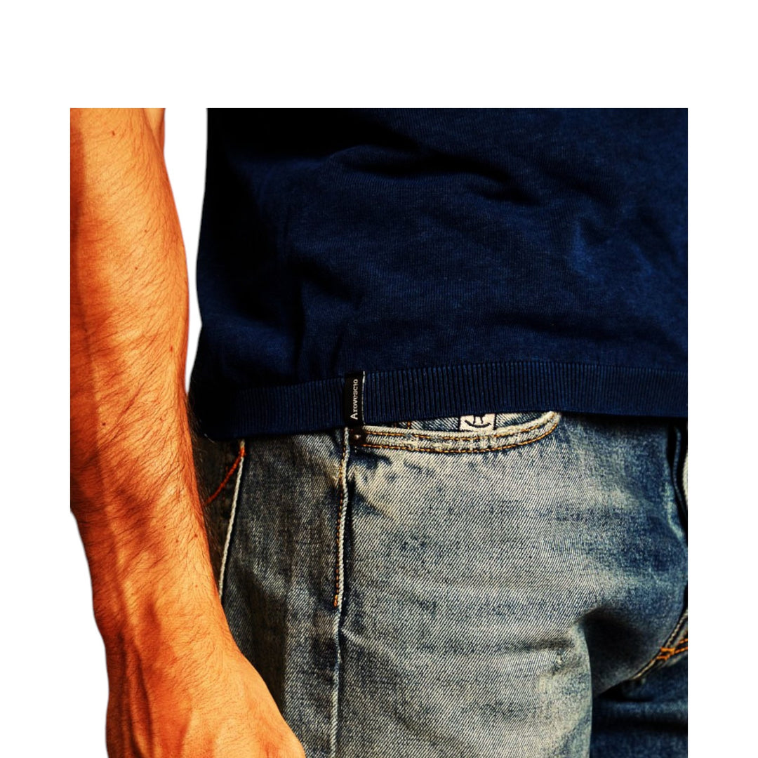 PULL À COL ROND M/M RASATA DEEP BLUE