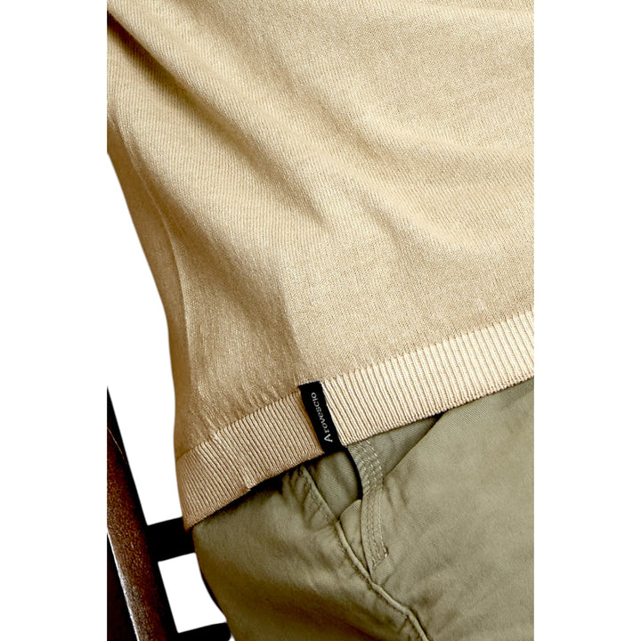 PULL À COL ROND M/M RASÉE TEINTÉE DÉGRADÉ DÉSERT