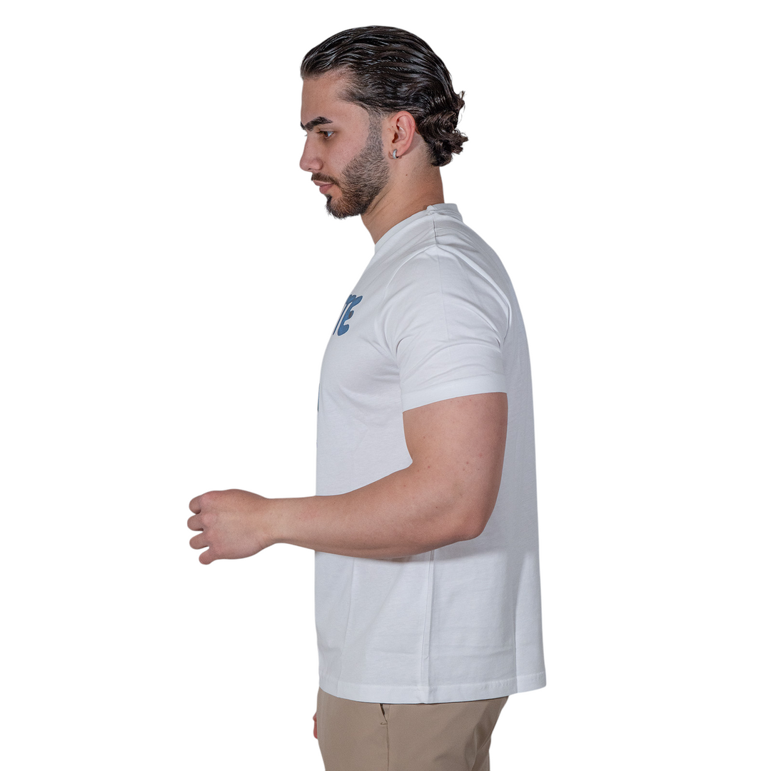 T-SHIRT IMPRIMÉ BOULETTES BLEUES