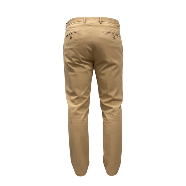 PANTALON PORTOBELLO EN COTON BEIGE