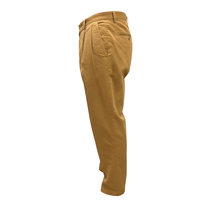 PANTALON PORTOBELLO EN COTON COGNAC