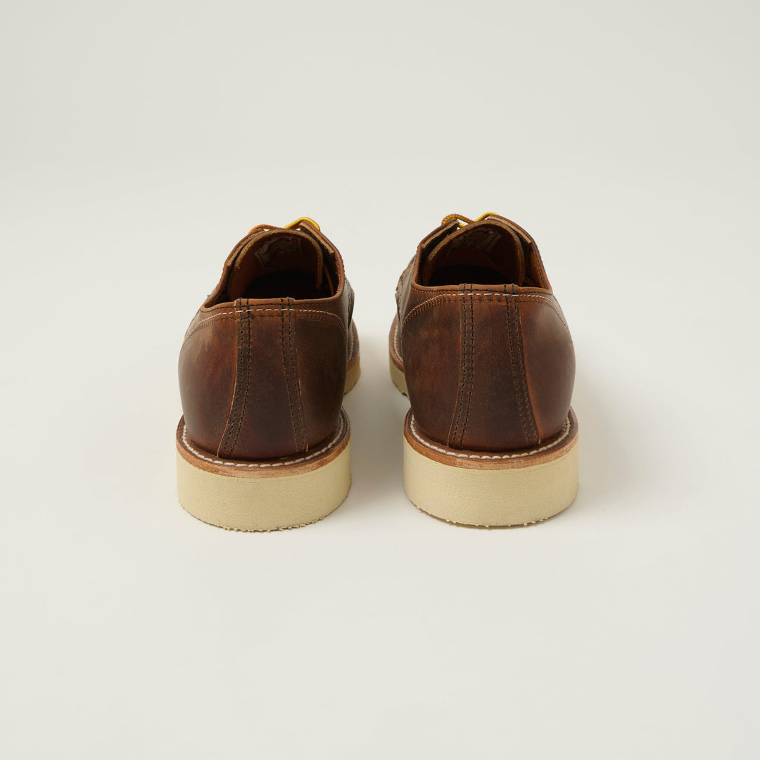 Red Wing Shoes 8077 SHOP MOC OXFORD COPPER BROWN Marrone - foto 6