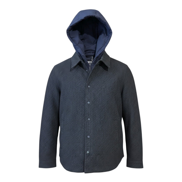 VESTE POUR HOMME AVEC CAPUCHE BLEUE