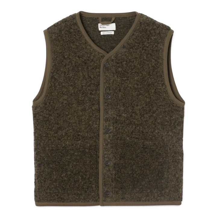 Lancaster Gilet Bouclet Fleece Brown