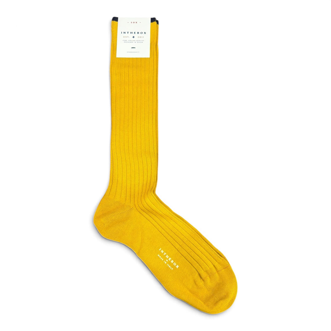 Chaussettes Cotton Basic Jaune Foncé