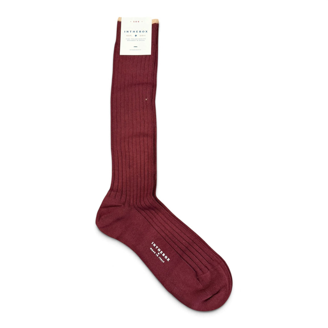 Chaussettes Cotton Basic Bordeaux