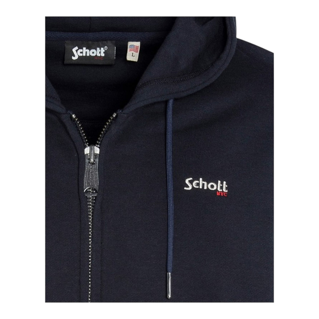 SWEAT À CAPUCHE ZIP BLEU