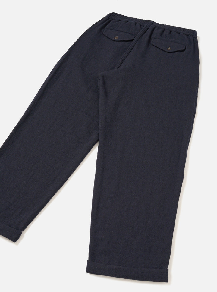 Universal Works Lindberg Pant Robin Wool Mix Dark Navy Blu - foto 5