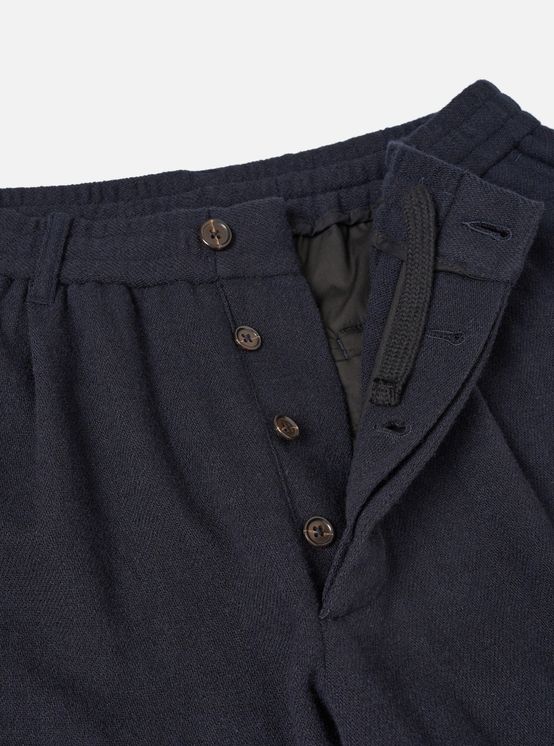 Universal Works Lindberg Pant Robin Wool Mix Dark Navy Blu - foto 6