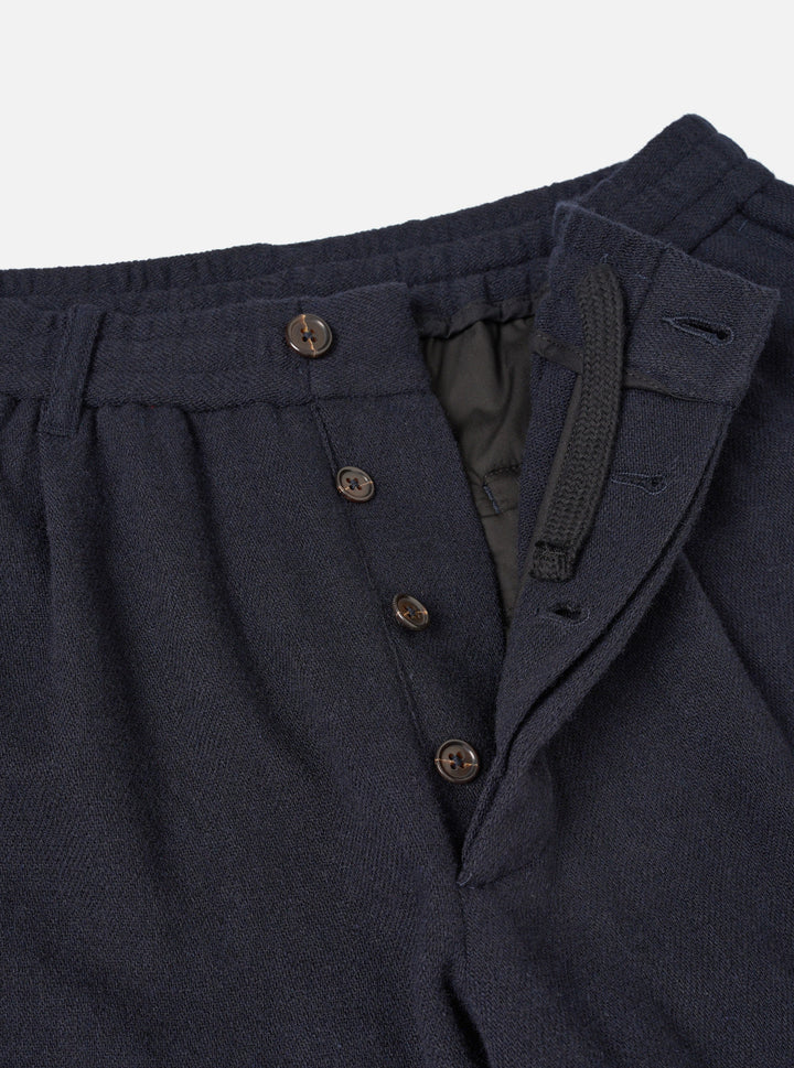 Universal Works Lindberg Pant Robin Wool Mix Dark Navy Blu - foto 6