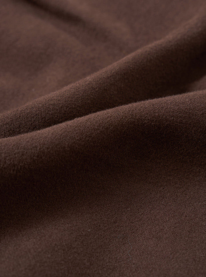 Universal Works Pleated Track Pant Comfort Moleskin Brown Marrone - foto 4