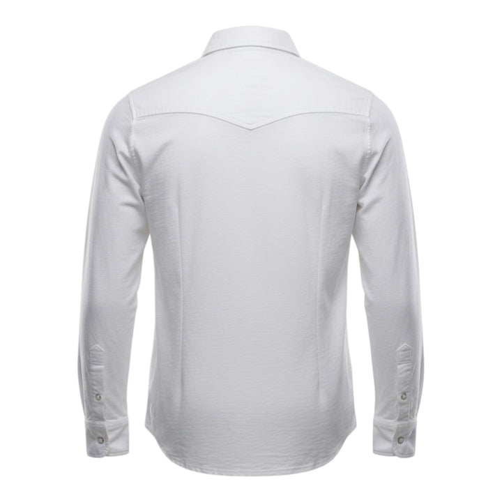 Chemise Western Manches Longues El Paso Flammé 180 g Blanc