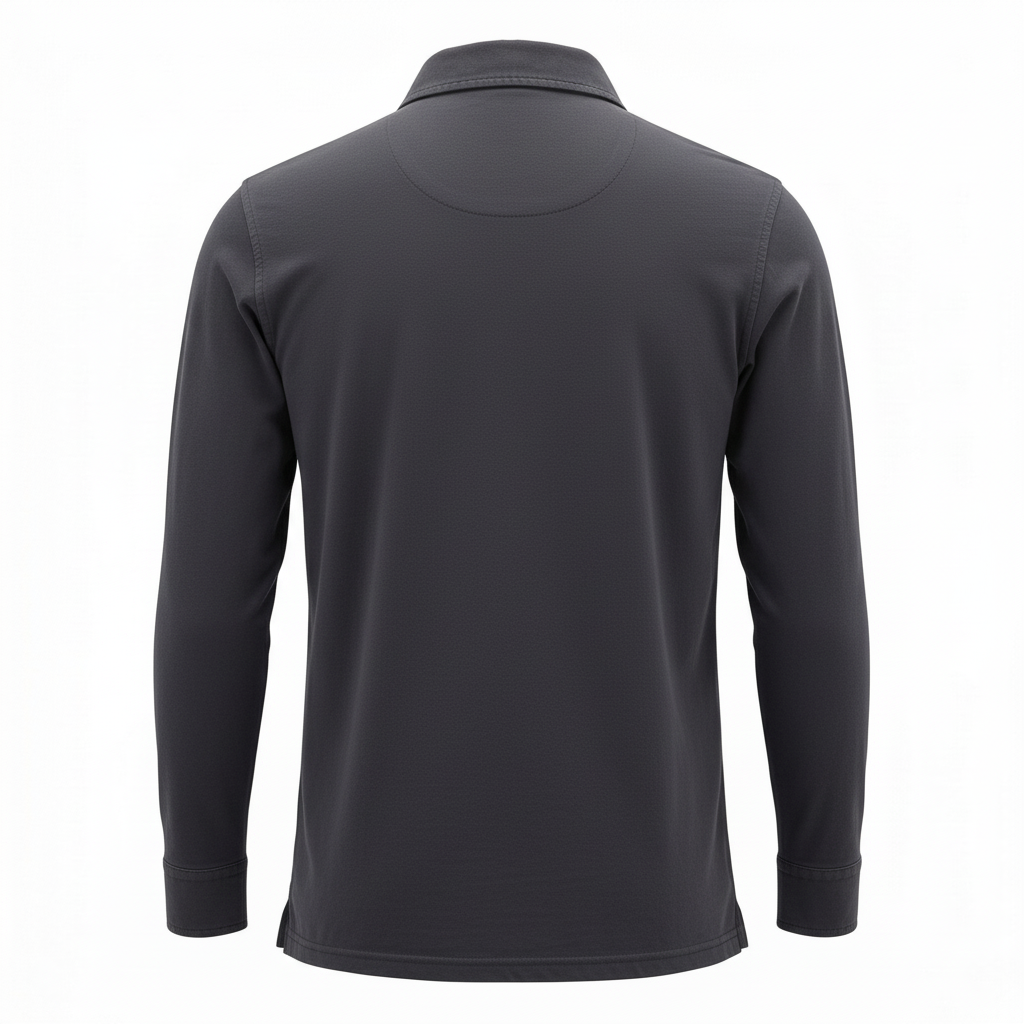 Polo Manches Longues York Jersey Navy