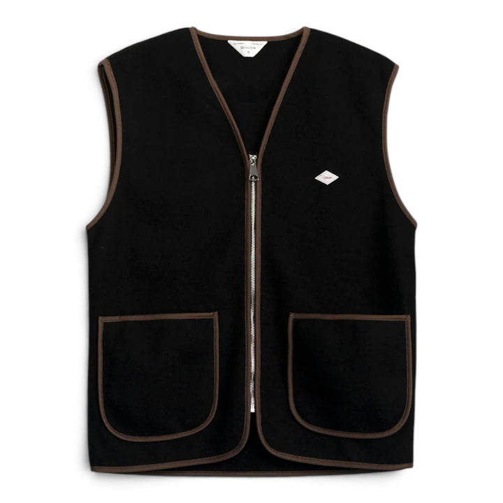Gilet Rail Zip Nero
